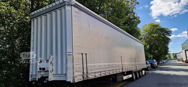 مقطورة نصفية مفتوحة مع قماش مشمع Krone Krone SD Mega Liner Automotive