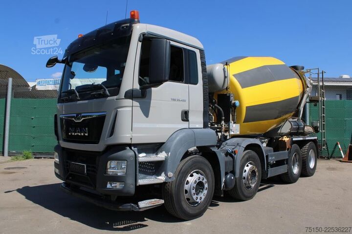 Бетоновоз MAN TGS 35.420 8x4 BB - STETTER 9 m³ - Nr.: 098