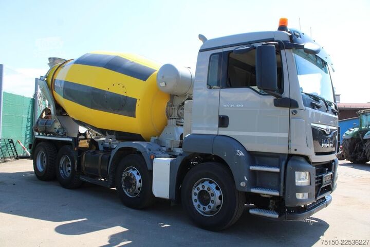 Бетоновоз MAN TGS 35.420 8x4 BB - STETTER 9 m³ - Nr.: 098