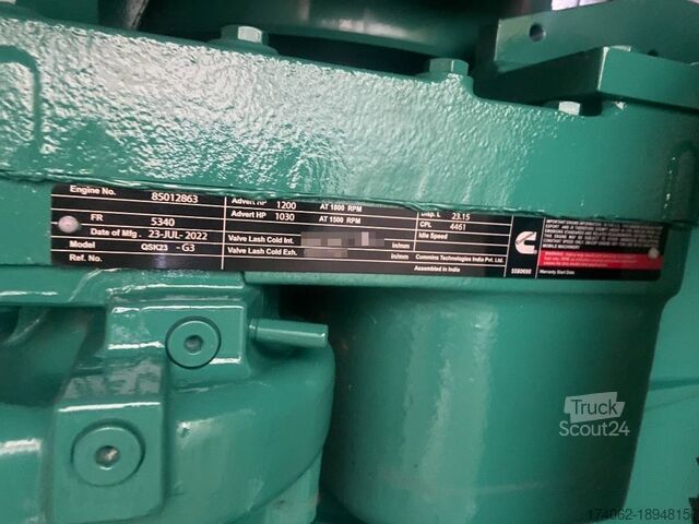 Agregat Cummins C900D5 - 900 kVA Open Genset - DPX-18527-O