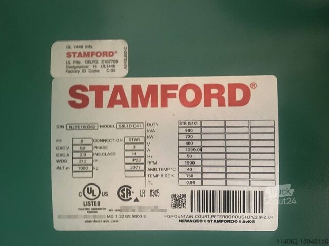 Agregat Cummins C900D5 - 900 kVA Open Genset - DPX-18527-O