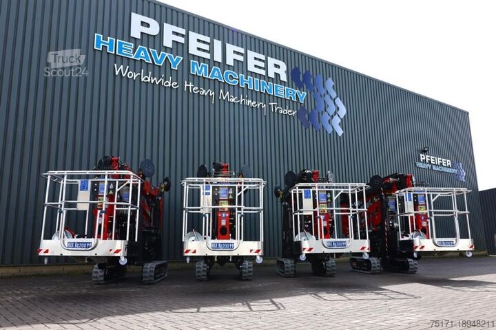 Leddelt teleskopisk arbejdsplatform Platform Basket Spider 18.90 PRO CE Declaration, Valid inspection,