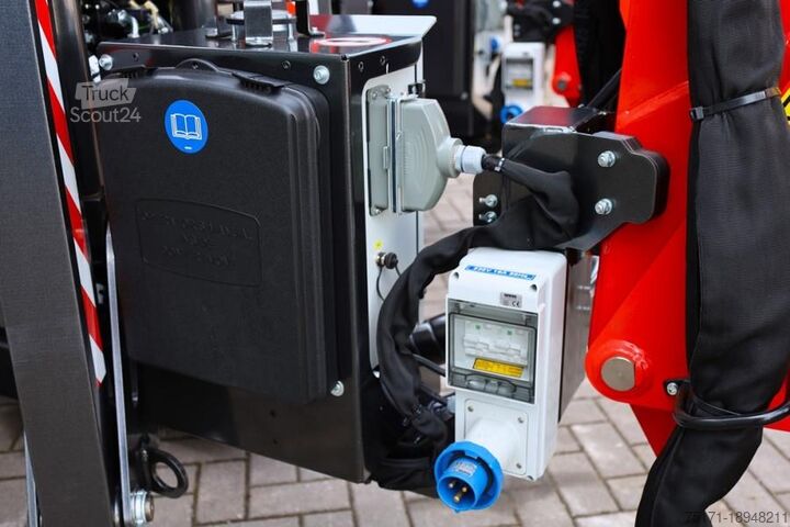 Leddelt teleskopisk arbejdsplatform Platform Basket Spider 18.90 PRO CE Declaration, Valid inspection,