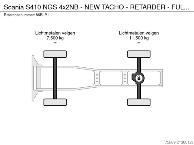 MTS standard Scania S410 NGS 4x2NB - NEW TACHO - RETARDER - FULL AI...