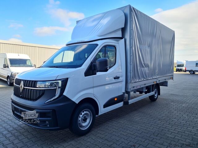 Gardinsided kassevogn Renault Master Pritsche Schiebe Plane AHK