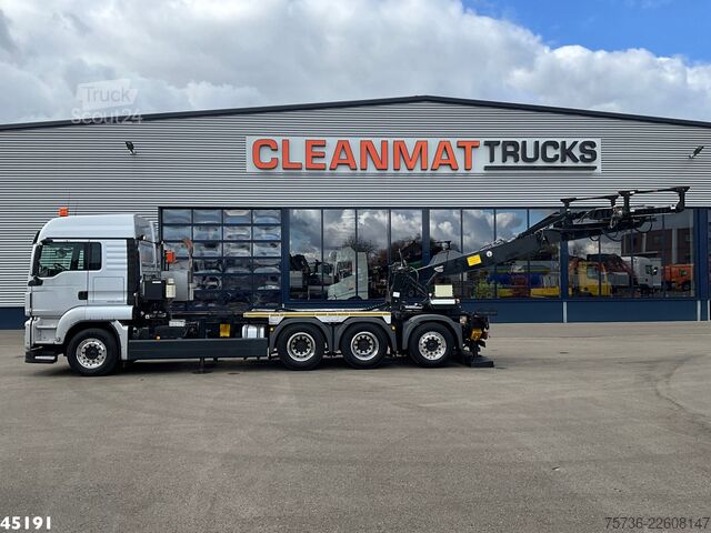 Transport af containere Man TGS 35.480 Euro 6 8x4 Deuringer Garagetransporter