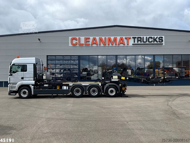 Transport af containere Man TGS 35.480 Euro 6 8x4 Deuringer Garagetransporter