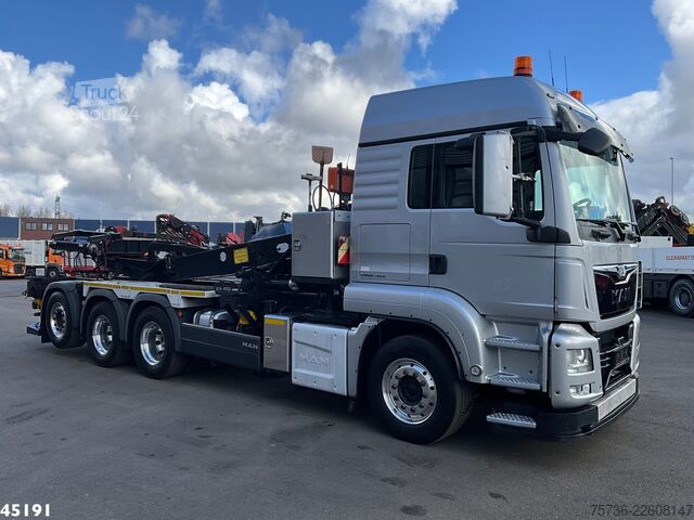 Transport af containere Man TGS 35.480 Euro 6 8x4 Deuringer Garagetransporter