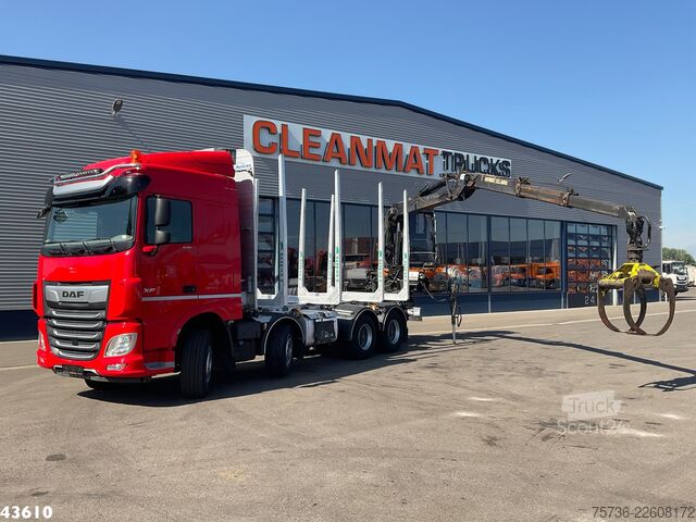 Kranbil DAF FAD XF 530 8x4 Holzkran