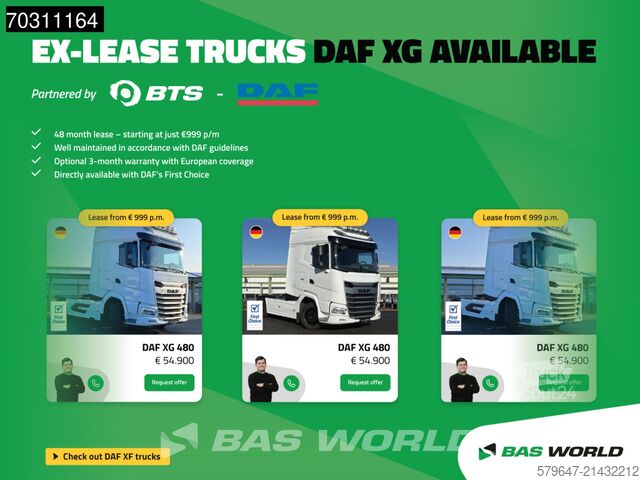 MTS standard DAF XF 480 4X2 Retarder ACC LED!