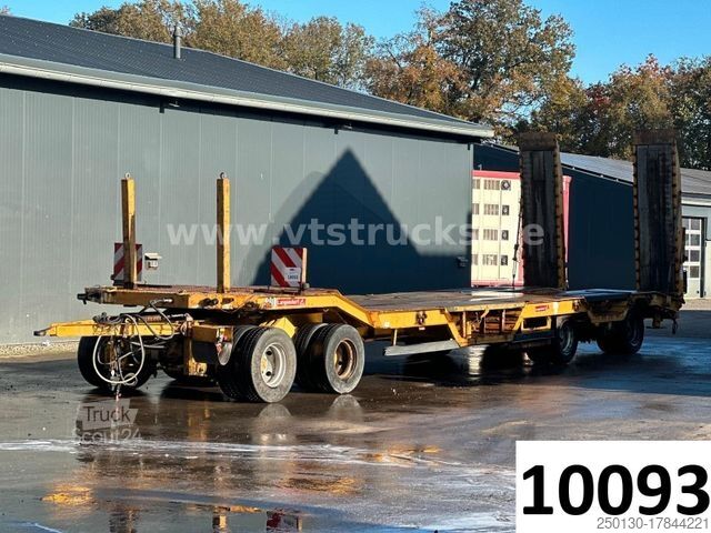 Low loader trailer LANGENDORF TUE 30 4.Achser Tieflader-Anhänger, Radmulden