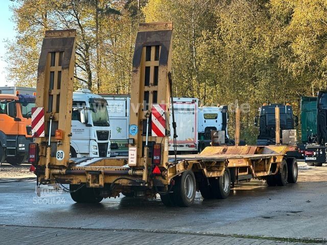 Dieplader oplegger LANGENDORF TUE 30 4.Achser Tieflader-Anhänger, Radmulden