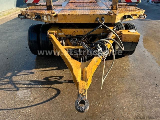 Low loader trailer LANGENDORF TUE 30 4.Achser Tieflader-Anhänger, Radmulden
