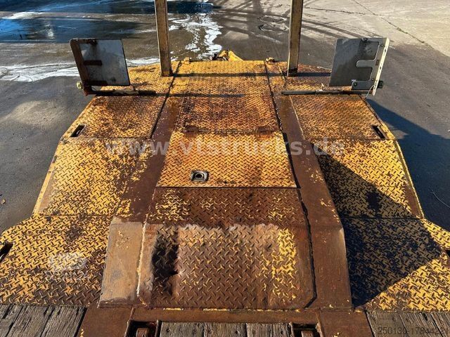 Low loader trailer LANGENDORF TUE 30 4.Achser Tieflader-Anhänger, Radmulden