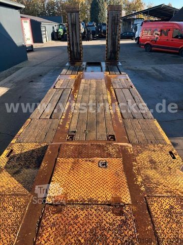 Low loader trailer LANGENDORF TUE 30 4.Achser Tieflader-Anhänger, Radmulden