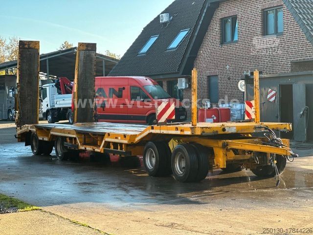 Low loader trailer LANGENDORF TUE 40 4.Achser Tieflader-Anhänger, Radmulden