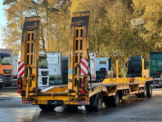 Low loader trailer LANGENDORF TUE 40 4.Achser Tieflader-Anhänger, Radmulden