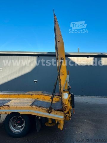 Low loader trailer LANGENDORF TUE 40 4.Achser Tieflader-Anhänger, Radmulden