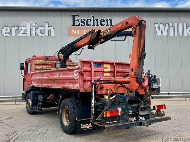 Tipper truck MAN 18.285 MC | Palfinger PK 9501*Blatt*2x AHK+Oel