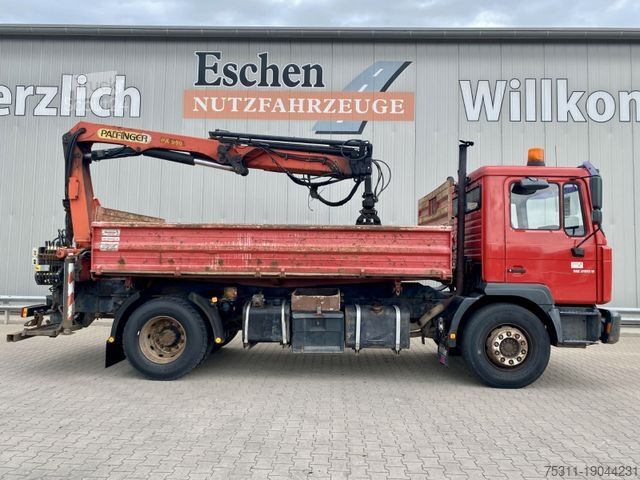 Tipper truck MAN 18.285 MC | Palfinger PK 9501*Blatt*2x AHK+Oel
