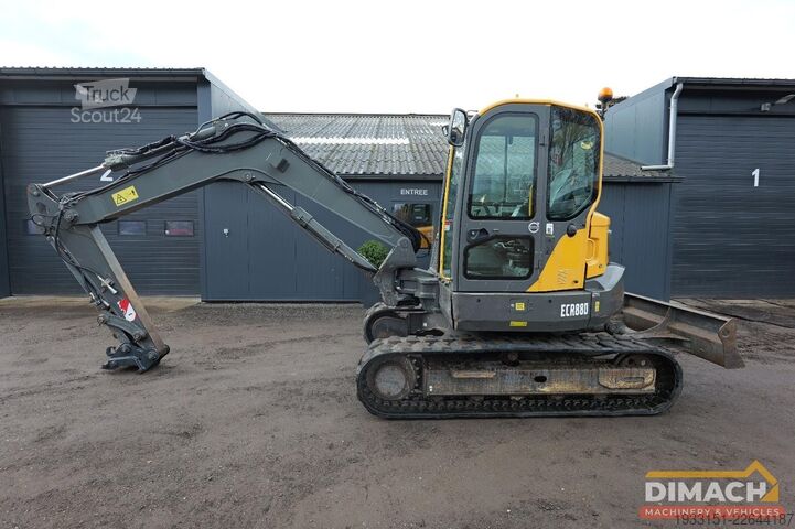 Excavadora Volvo ECR88 Monogiek - airco - draaisorteer hamer lei...
