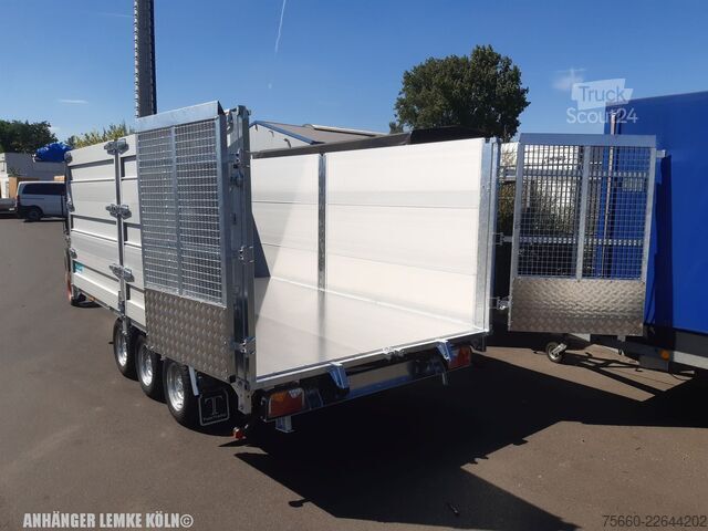 Kiper prikolica TwinTrailer TT 35-40 | Bordwandaufsatz | Flachplane