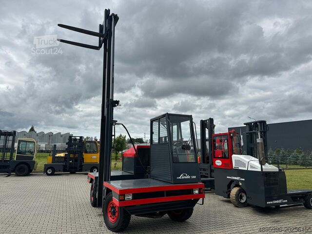 Zijladende vorkheftruck Linde S50/ Mast with free lift