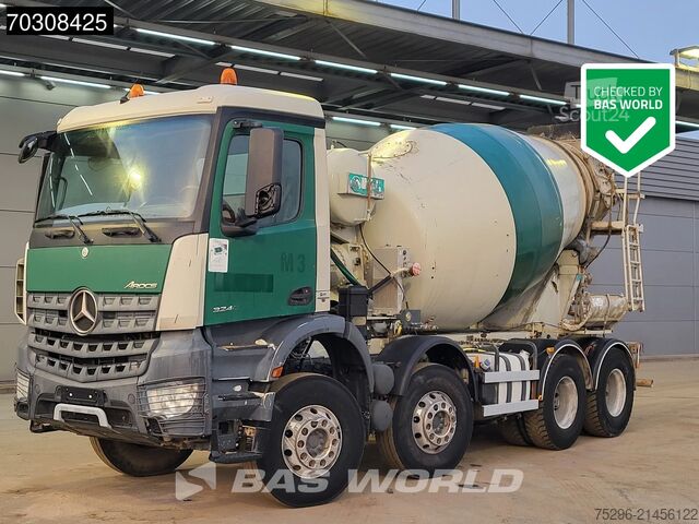 Mixeur Mercedes Arocs 3240 8X4 8m3 IMER Mixer Steel suspension ...
