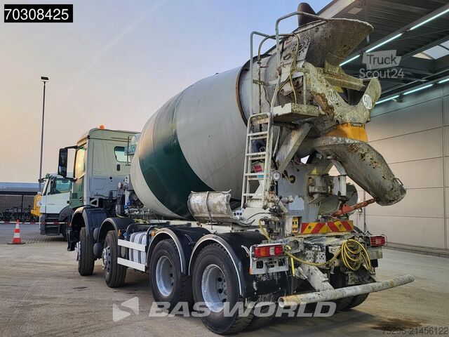 Mixeur Mercedes Arocs 3240 8X4 8m3 IMER Mixer Steel suspension ...