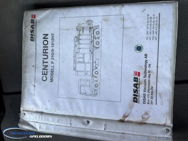 Aspirateur de boues MAN TGA 35.480 Disab Centurion P210/9 - 1812HT Hoog...