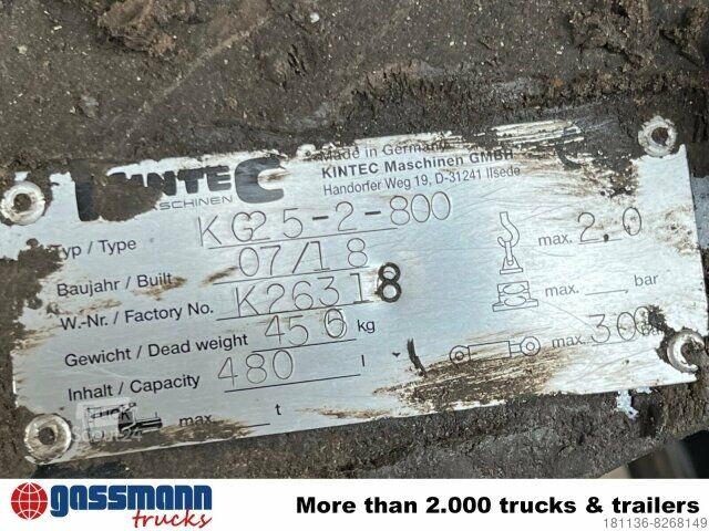 Truck mounted crane  KG 25-2-800