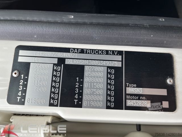 Three-sided tipper truck DAF XF 480 SSC*ALU Kipper*Komplettzug*90m³*231 TKM*