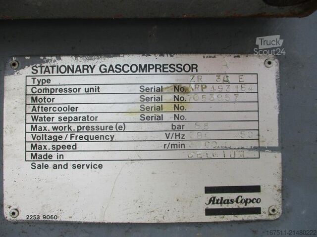 Hladilni kompresor Atlas Copco ZR 30 E