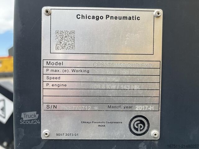 Compresseur frigorifique Chicago Pneumatic CPS 375 - 150