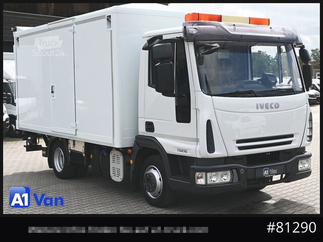 Transporter mit Koffer IVECO Eurocargo 75E16 Koffer, LBW, Klima, 2x AHK