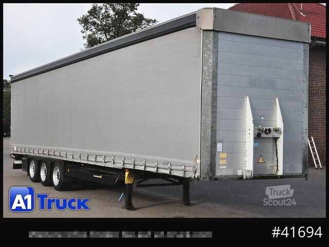 Öppen semitrailer med kapell SCHMITZ Speed Curtain, Lift 455/40 R 22.5, Hubdach,
