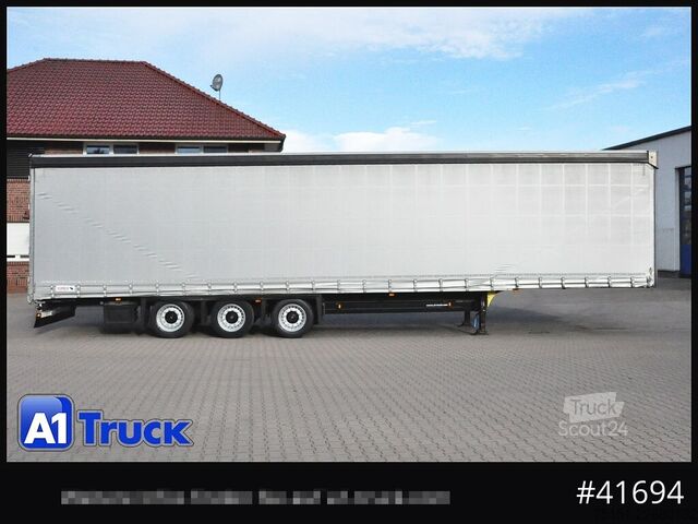 Öppen semitrailer med kapell SCHMITZ Speed Curtain, Lift 455/40 R 22.5, Hubdach,