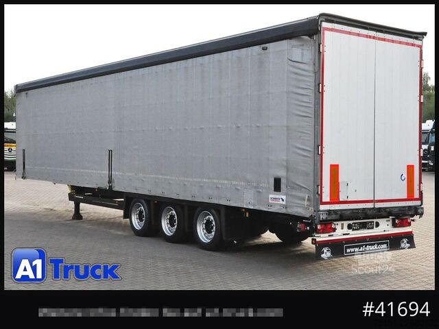 Öppen semitrailer med kapell SCHMITZ Speed Curtain, Lift 455/40 R 22.5, Hubdach,