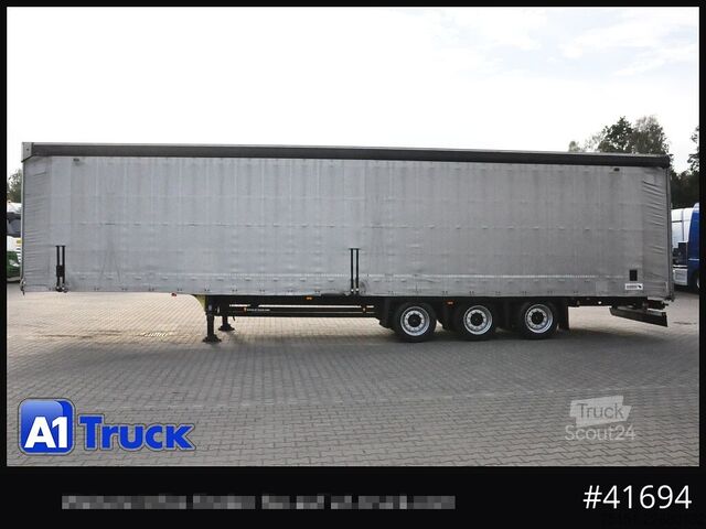 Öppen semitrailer med kapell SCHMITZ Speed Curtain, Lift 455/40 R 22.5, Hubdach,