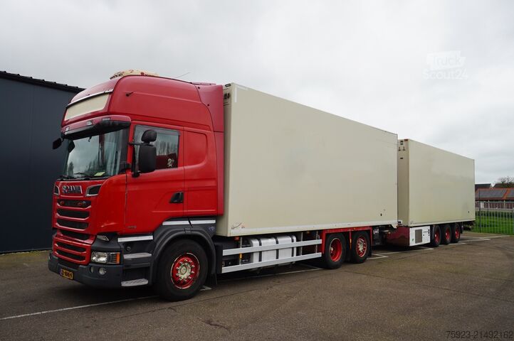 Transport réfrigéré/congélé Scania SCANIA R 580 – 6x2 refrigerated truck combinati...