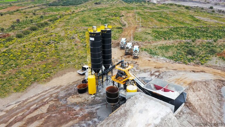 Mobil beton karıştırma tesisi FABO mobile concrete mixing plants 100 m³/h