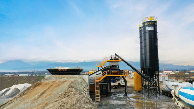 Mobil beton karıştırma tesisi FABO mobile concrete mixing plants 100 m³/h