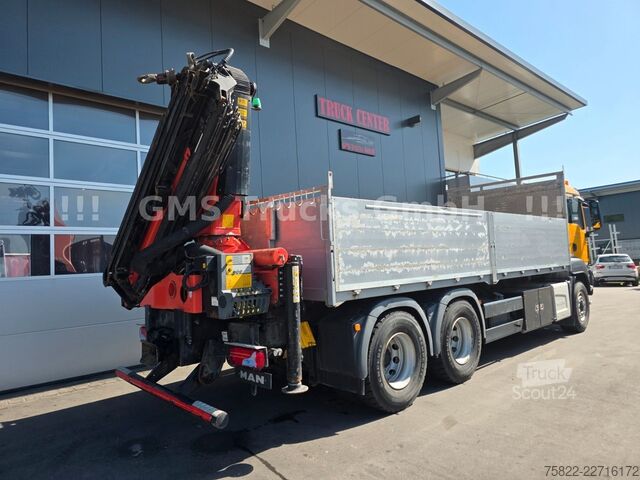Camião de plataforma MAN TGS 33.440 / 6X4 / Man+Ret / 19m Kran Palfinger