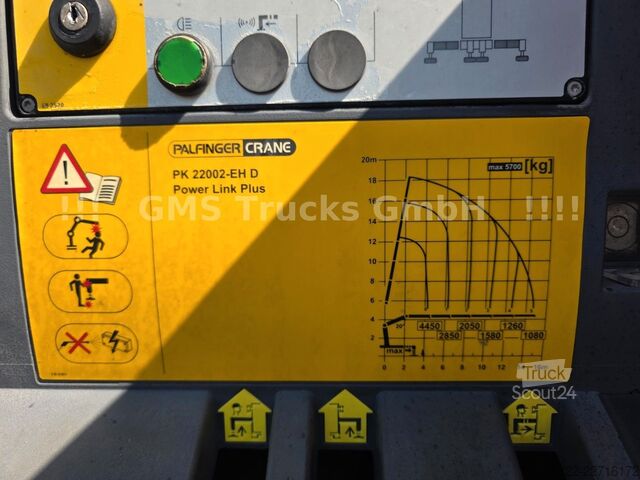 Camião de plataforma MAN TGS 33.440 / 6X4 / Man+Ret / 19m Kran Palfinger