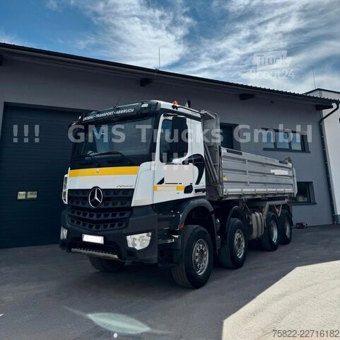 Camion basculante trilateral MERCEDES-BENZ Arocs 4143 / 8X4 / Meiller / 41ton Chassis