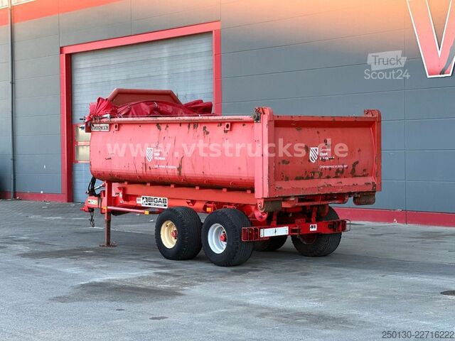 Рол-оф трейлер  BIGAB 8-12 Abrollanhänger m. Container