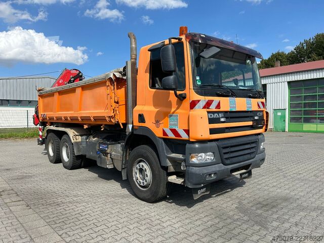 Трьохсторонній самоскид DAF CF 510 / Bordmatik / abnehmbarer Kran + Funk