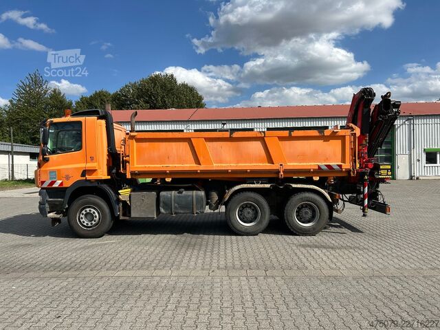 Трьохсторонній самоскид DAF CF 510 / Bordmatik / abnehmbarer Kran + Funk