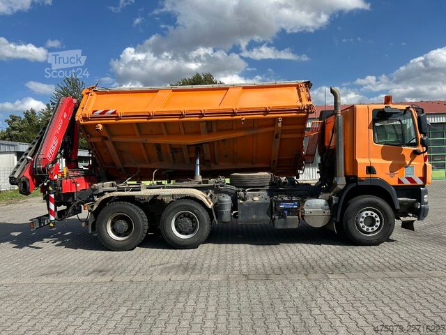 Трьохсторонній самоскид DAF CF 510 / Bordmatik / abnehmbarer Kran + Funk