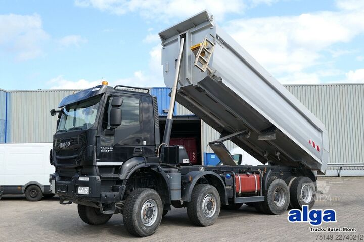 Самосвал IVECO AD 410TW 8x8, Allrad, Stahl, Meiller, 19m³, AC